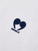 NINEZ Heart Comma Oversized Short Sleeve T-Shirt (White) 24Ts07