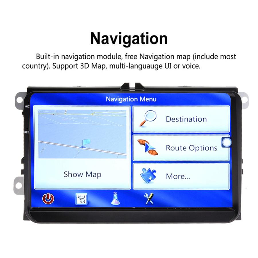 9" Android 6.0 2-DIN 1080P GPS WiFi MP5 VW Плеер