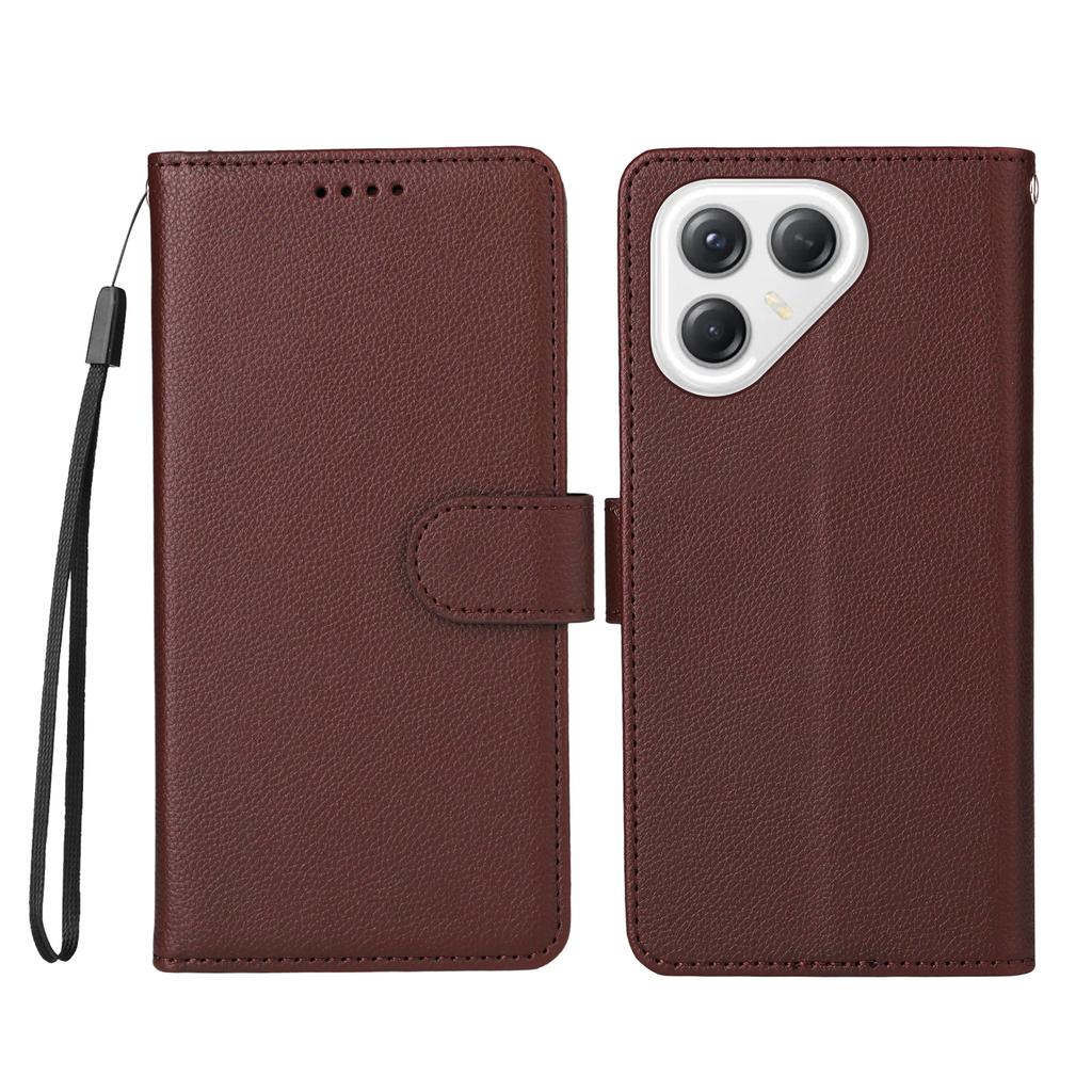 For TECNO Pova 7 Ultra 5G Case RFID Blocking 3 Card Slots PU Leather Phone Cover with Wrist Strap