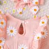 Infant Baby Girl Romper Clothes Ruffle Sleeveless Newborn Bodysuit with Headband Autumn Jumpsuit Fashion Toddler Outfit Suit