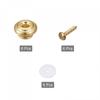 Uxcell Guitar Strap Button Buckle Peg Lock Button Metal End Pin Gold Tone Felt Gasket for Guitar Bass 6 Sets