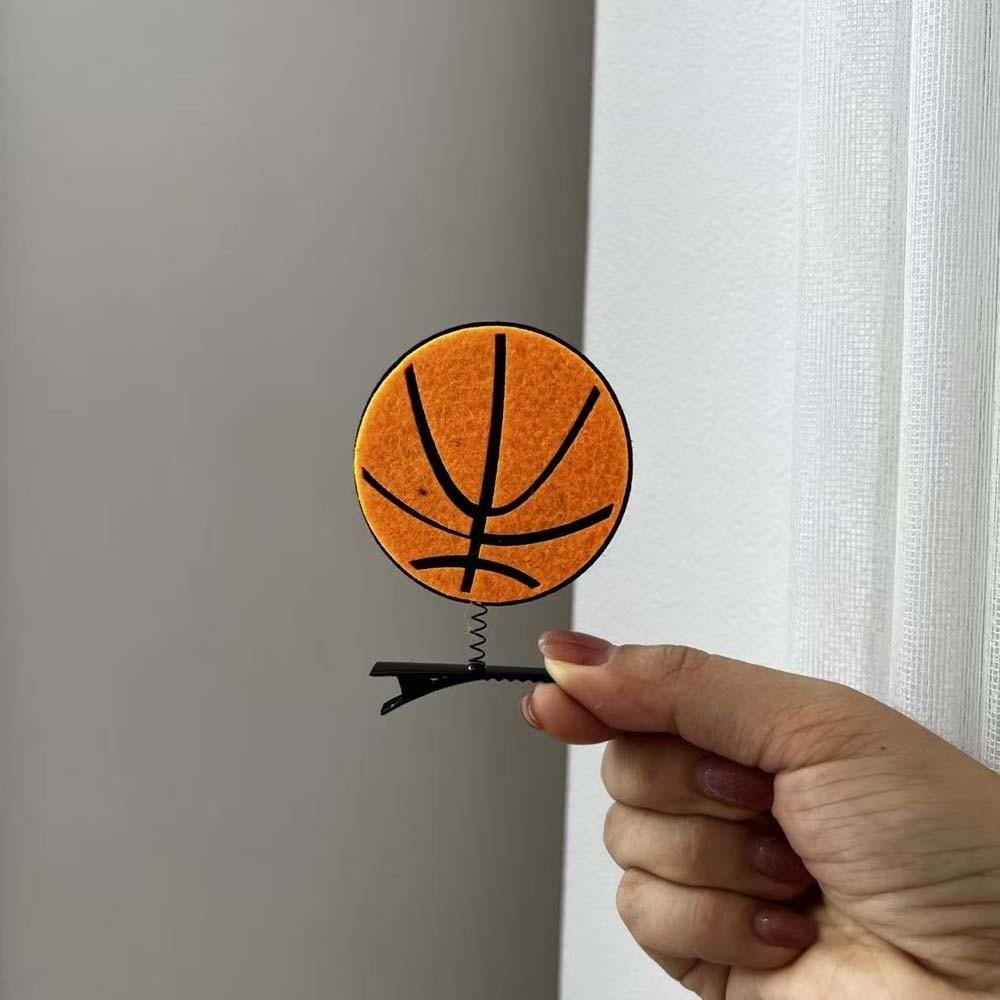 10pcs/set Cute Basketball Hair Clips Zinc Zinc Alloy Side Clip for Fans Soccer Hairpins Set  Daily