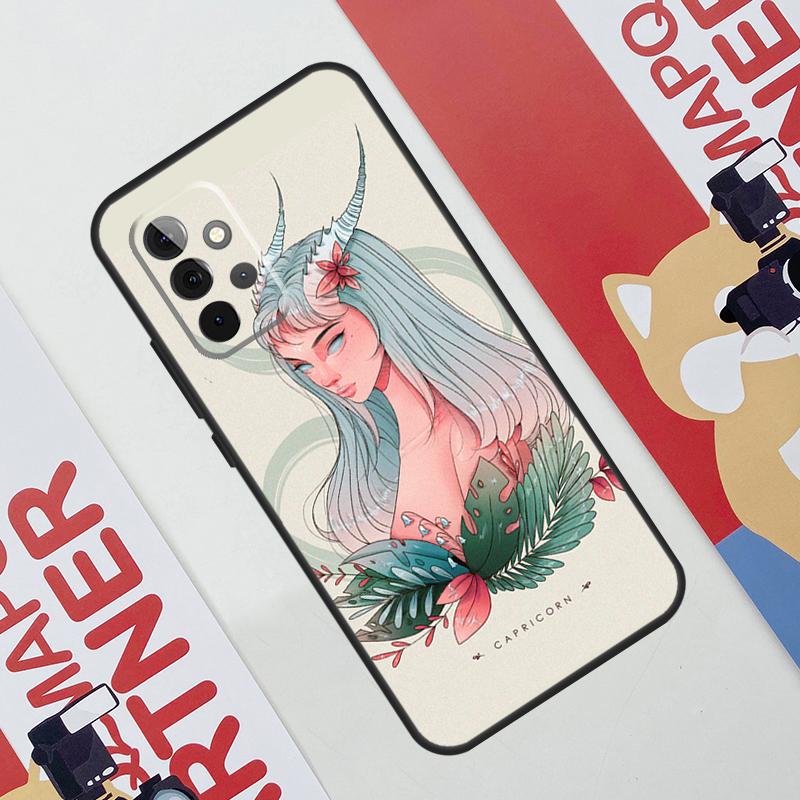Чехол Horoscope Girl Скорпион Телец Дева Для Samsung Galaxy A06 A16 A36 A56 A55 A35 A33 A53 A13 A23 A17 A54 A34 A14 A52 A32 A15