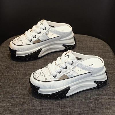 Сумка интернет-знаменитости голова внутренняя высота полушлепанцы женские летняя обувь новые интернет-знаменитости толстая подошва обувь с отверстиями сандалии