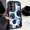 Чехол для телефона Samsung Galaxy S26 S25 Ultra S24 FE Геометрический Мраморный Рисунок Чехол S23 Plus S22 + S21 S20 5G Мягкий Силикон Funda