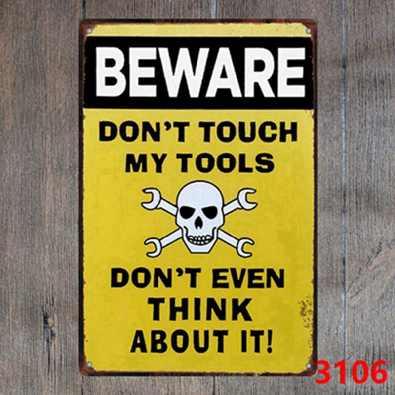 Custom Gun Humor Tin Sign for Restaurant, Bar, or KTV Decor