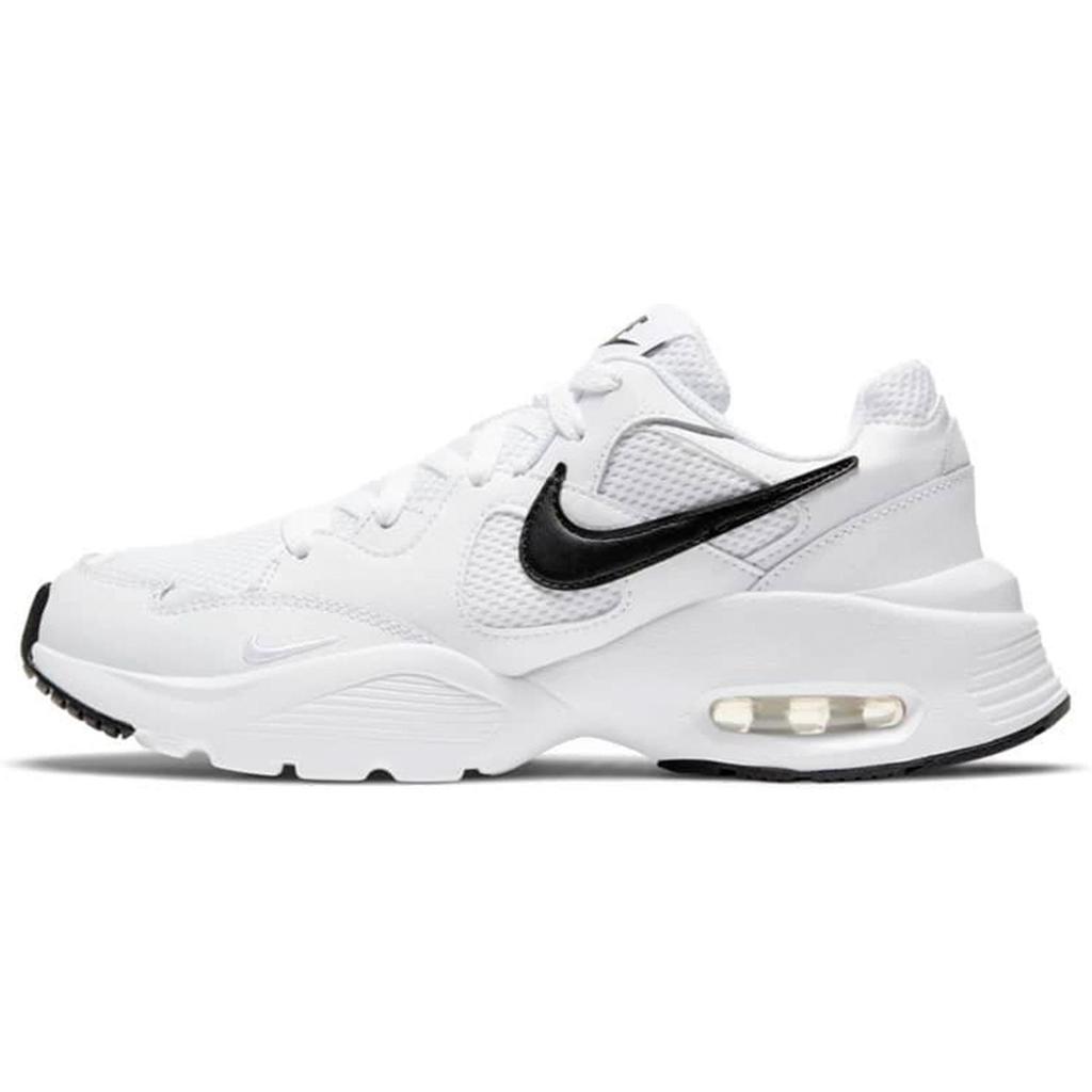 Nike Air Max Fusion Slip Resistant Abrasion Resistant Low top Casual Running Shoes Women's Black Pink Gray CJ1671-100(Team98-)