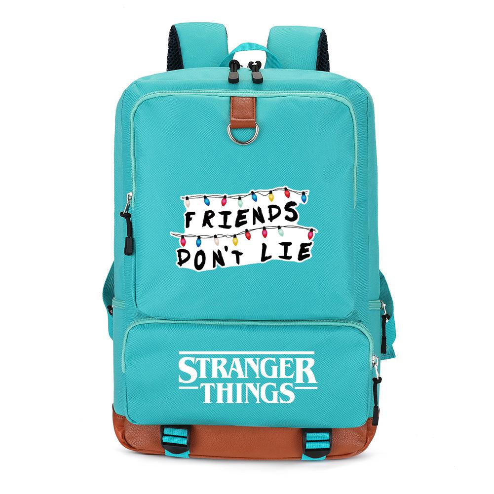 American Tv Stranger Things Stranger Things Backpack Student Backpack Elementary And Secondary School School Bag