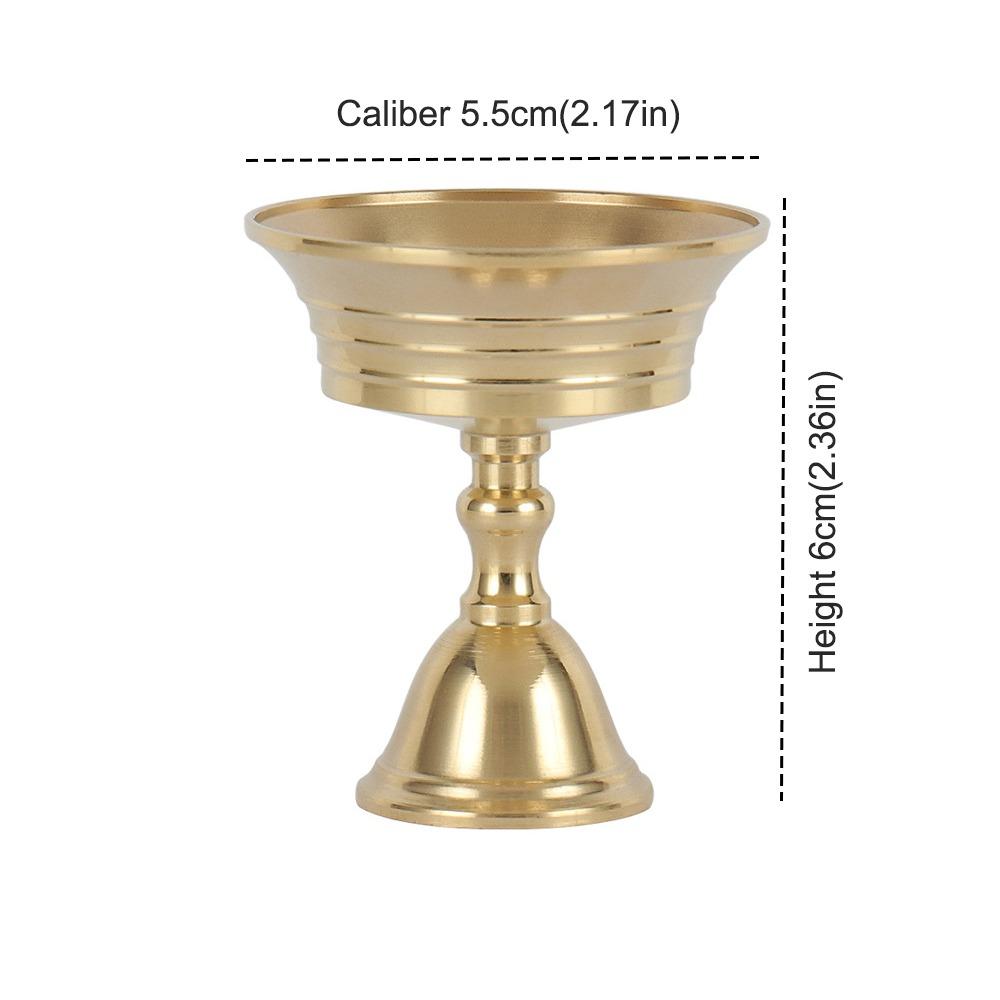 Universal Copper Butter Lamp Holder Golden Multi-Size Candle Holders Long Lamp Candlestick Home Decor