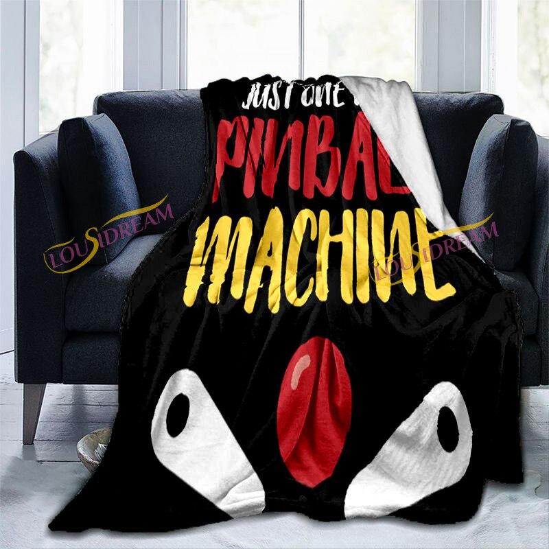 Классическое одеяло для игры в пинбол, классическое тренировочное ретро-игровое одеяло с героями мультфильмов, супер плюшевое декоративное одеяло для гостиной, игровой комнаты, офиса