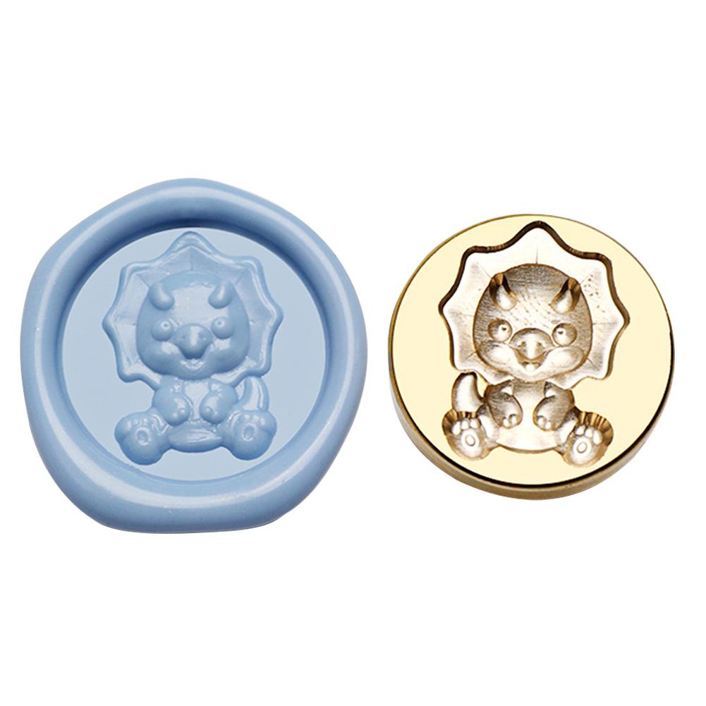 Круглая печать, медная головка, 3D рельефная эмалированная медная головка для подарка, скрапбукинга