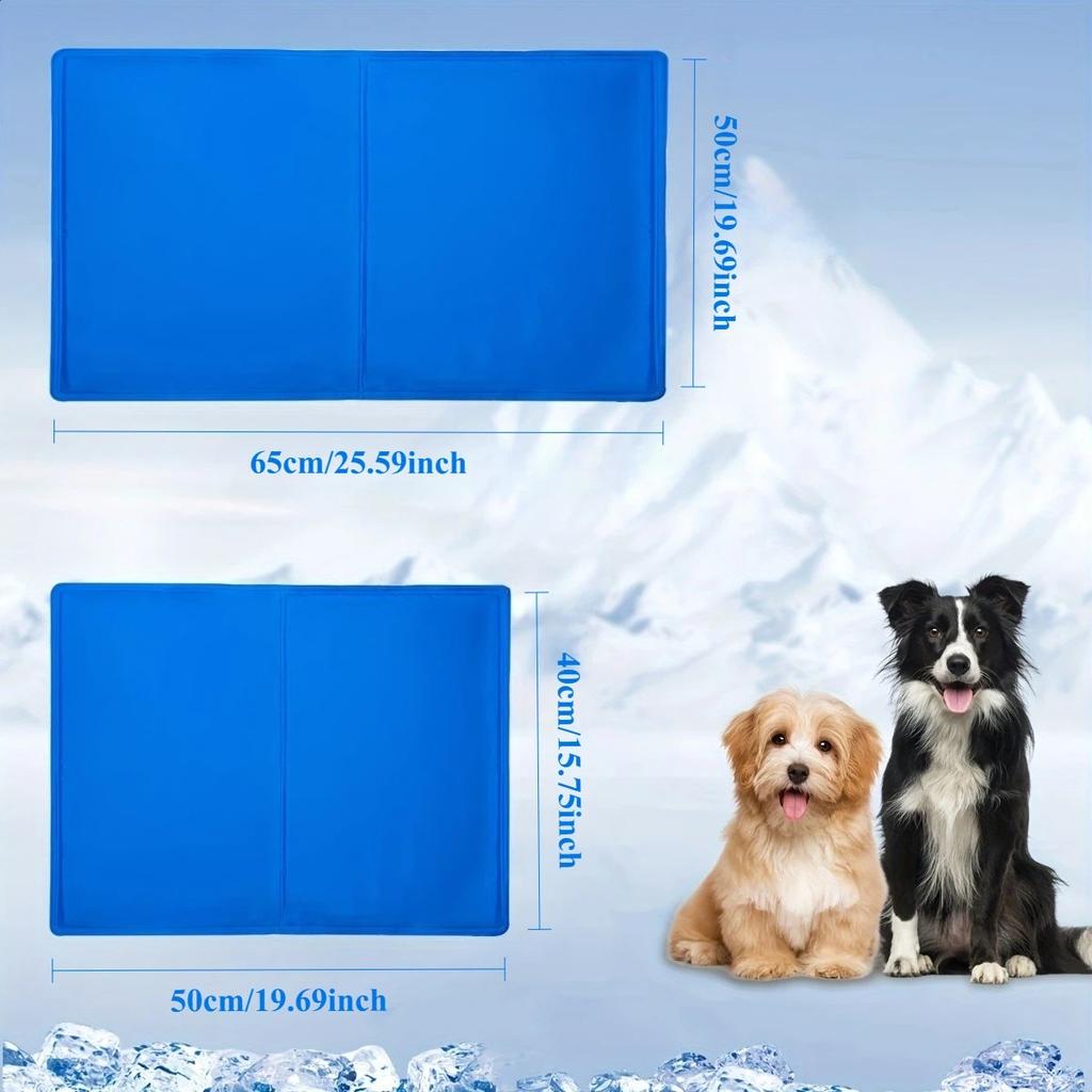 Pet Ice Bed Mats Cushion Dogs Cats Summer Cooler Sleeping Pad Wear-resistant Heat Relief Cooling Sponge Gel Pet Supplies