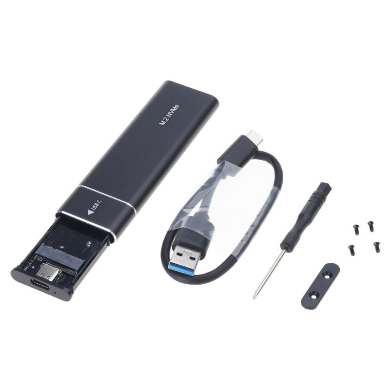 Универсальный внешний корпус для M.2 диска, совместимый с USB 3.2, размеры 2230 2242 2260 2280, Plug-Play, внешний корпус для диска