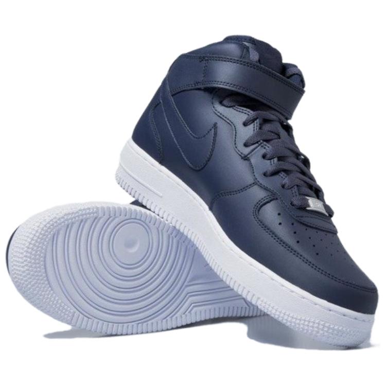 Nike Кроссовки Air Force 1 Mid 07 Obsidian Мужские Белый Обсидиан-Белый 315123-415