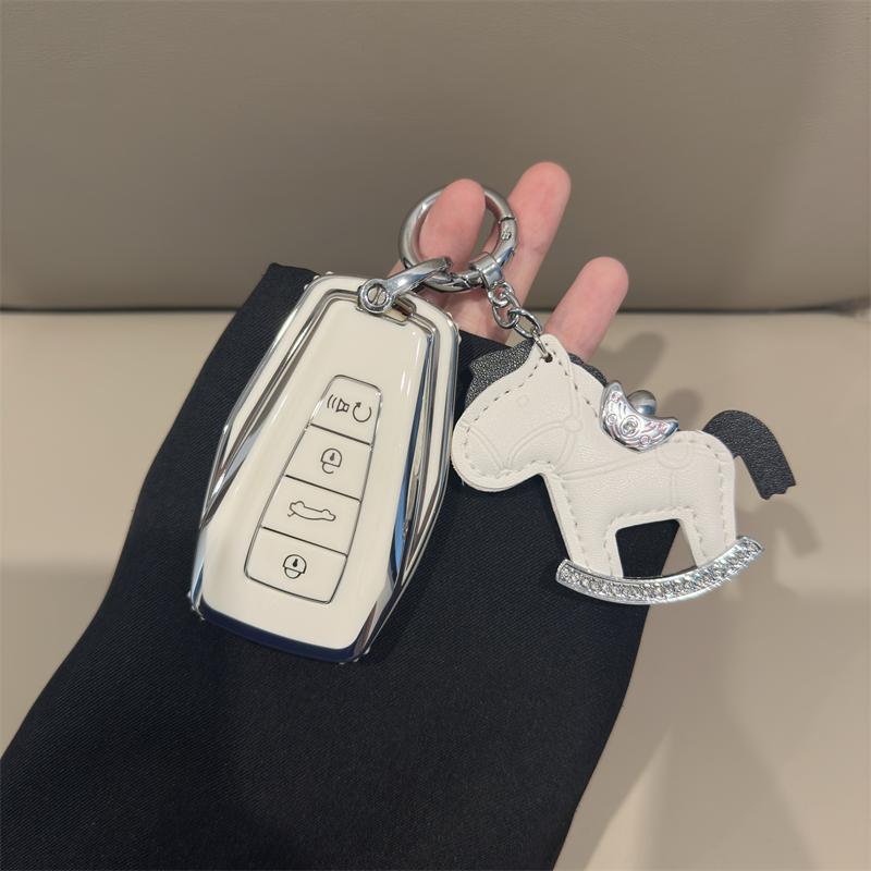 TPU Car Remote Key Case Cover Shell For Geely Coolray Boyue NL3 Atlas Emgrand X6 X7 EX7 GT GC9 Borui Protect Keyless Fob