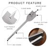 Premium Heat Treated Carbon Steel Shovel Type Wood Auger Bits For Accurate Boring On Electric Drills Expansion Tool