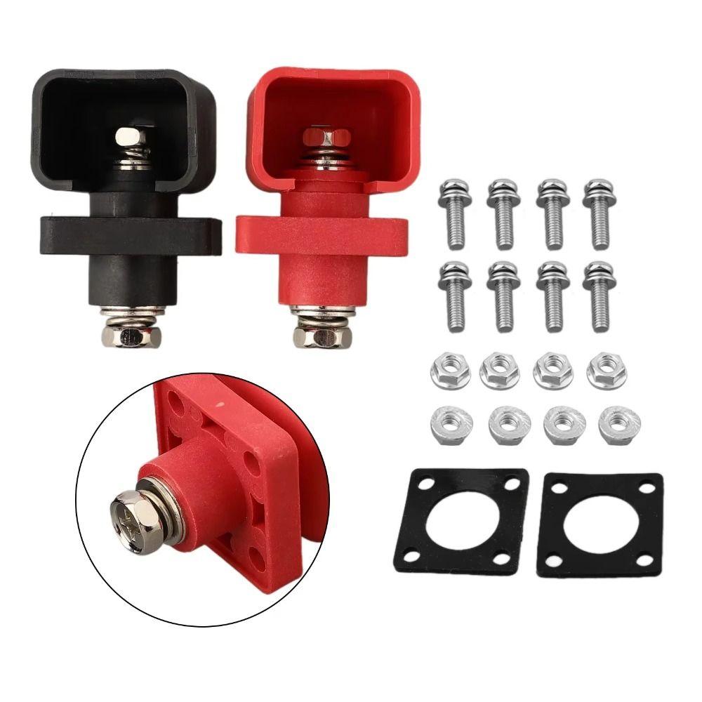 2Pcs 200A Lithium Battery Terminal Block All-Copper Universal Battery Storage Terminal Connector Easy To Install Safe