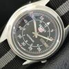5 АВТОМАТИЧЕСКИХ 7009A ВИНТАЖНЫХ ЯПОНСКИХ МУЖСКИХ ЧАСОВ С ЧЕРНЫМ ЦИФЕРБЛАТОМ a701631-5