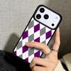 Чехол Case для iPhone 17 Air 16 Pro Max 15 Plus 11 13 Mini 14 12 Задняя крышка телефона Красно-зеленый узор "Аргайл"