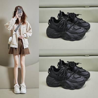 Инс новые папины кроссовки женские весенние студенческие спортивные кроссовки для бега повседневные толстая подошва увеличение роста FB
