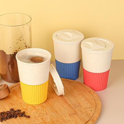 Кофейная чашка, Чашка для молочного чая из пшеничной соломы, Чашка для чая, Термостойкая и нескользящая, Высококачественный внешний вид, Для домашнего использования, Стакан для воды