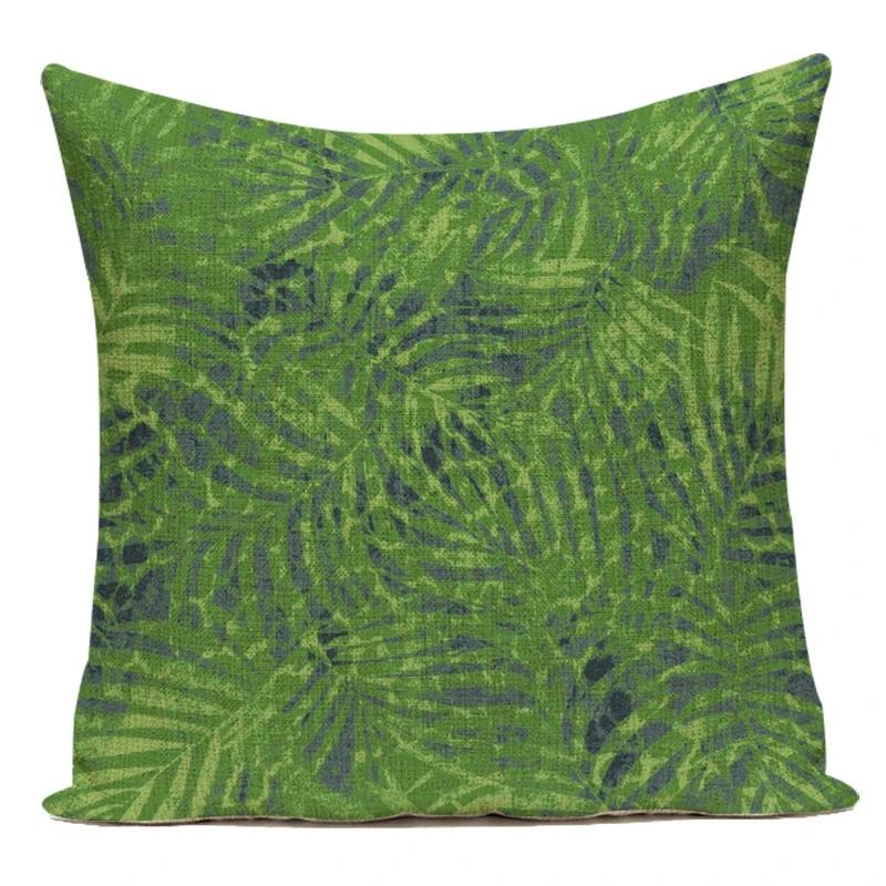 Полиэстер Декоративные Подушки Чехол Цветочные Деревья Cojines Decorativos Para Sofa Наволочка Для Гостиной Домашний Декор