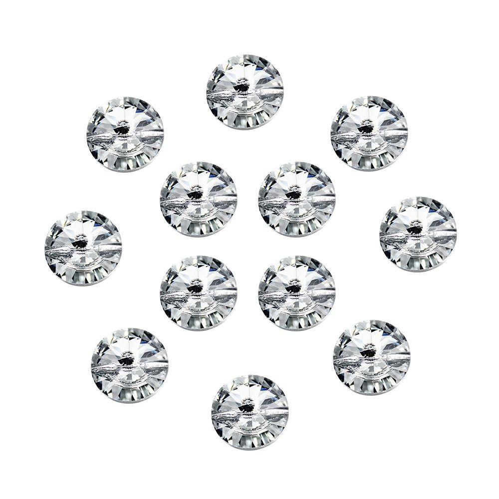 50Pcs Handmade Crystal Buttons DIY Rhinestone Sewing Accessories Shirt Buttons Clothing Buttons