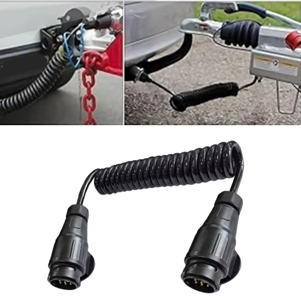 13Pin to 13 Pin Trailer Extension Cable Connector Plug  Adapter Cable Trailer Plug Extension Spring Cord For trailers Connector