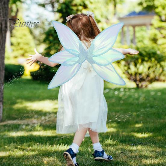 1 комплект волшебных крыльев, красочная пряжа, красивые крылья принцессы эльфа со звездой, реквизит для рождественских фотовечеринок