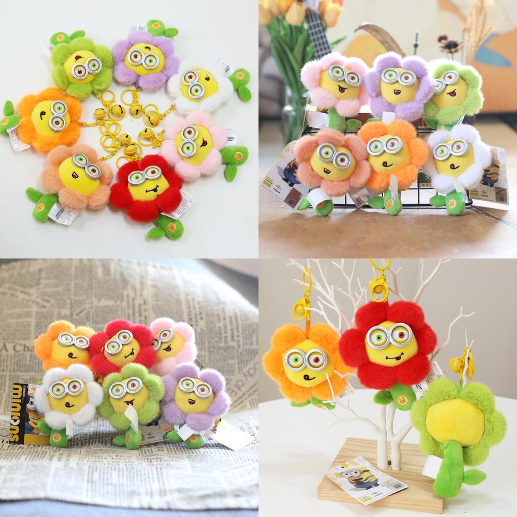 Очаровательный плюшевый брелок-игрушка Миньоны Гадкий Я, кукла для рюкзака для детей