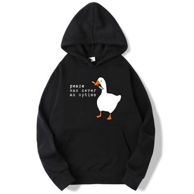 Женская толстовка с длинным рукавом, осень-зима, Sudadera Hombre Peace Never An Option, толстовка с капюшоном с гусиным принтом, женские толстовки с капюшоном унисекс