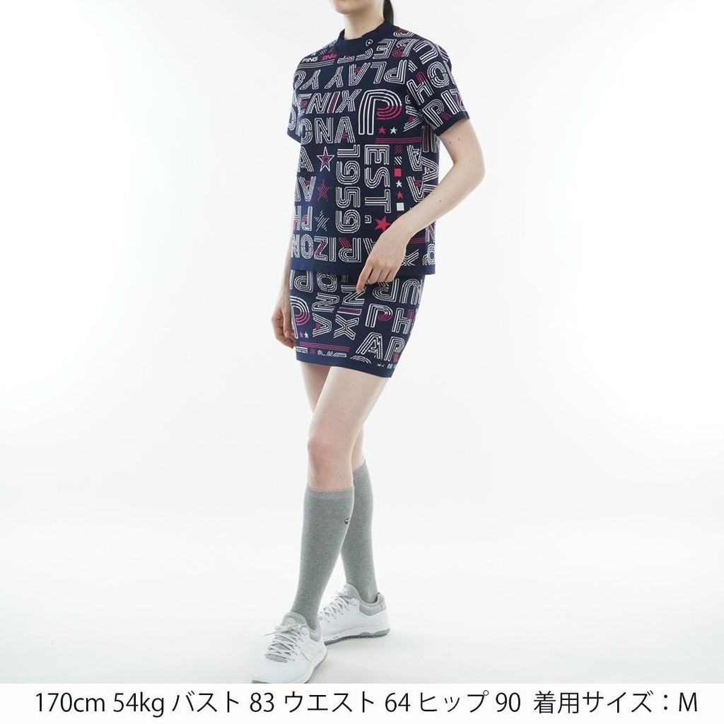 Трикотажный комплект топ и низ для гольфа LL [Pin Apparel] Женский (Высокий воротник, Комплект) / / 622-3272800 120_Темно-синий