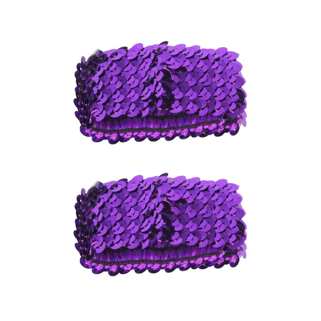 Popular Fingerless Cuffs Sequined Oversleeves Elastic Arm Sleeves Wrist Cuffs Cover for Dancing Event Dressingup