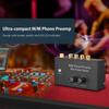 M/M Phono Preamp with Power Switch Ultra-compact Preamplifier with Level & Volume Control RCA Input