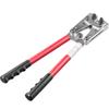 VEVOR Battery Cable Lug Crimping Tool, 10-1/0AWG with Cable Cutter and 48PCS Copper Ring Terminals