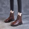 2025 Autumn and Winter Women's Shoes New Casual Martin Boots First Layer Cowhide British Style Boots Women's Short Boots