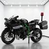 1:12 Модель мотоцикла Ninja H2R Полицейский Сплав Литье под давлением Коллекция моделей транспортных средств Звук и свет Внедорожный Автоцикл Игрушки Машина