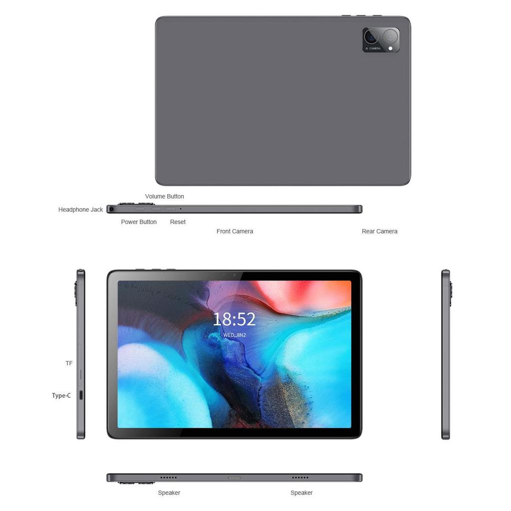 N-one Планшет Android 12 MT8183 Octa-Core 10 дюймов новейший планшетный компьютер поддержка 5G WiFi