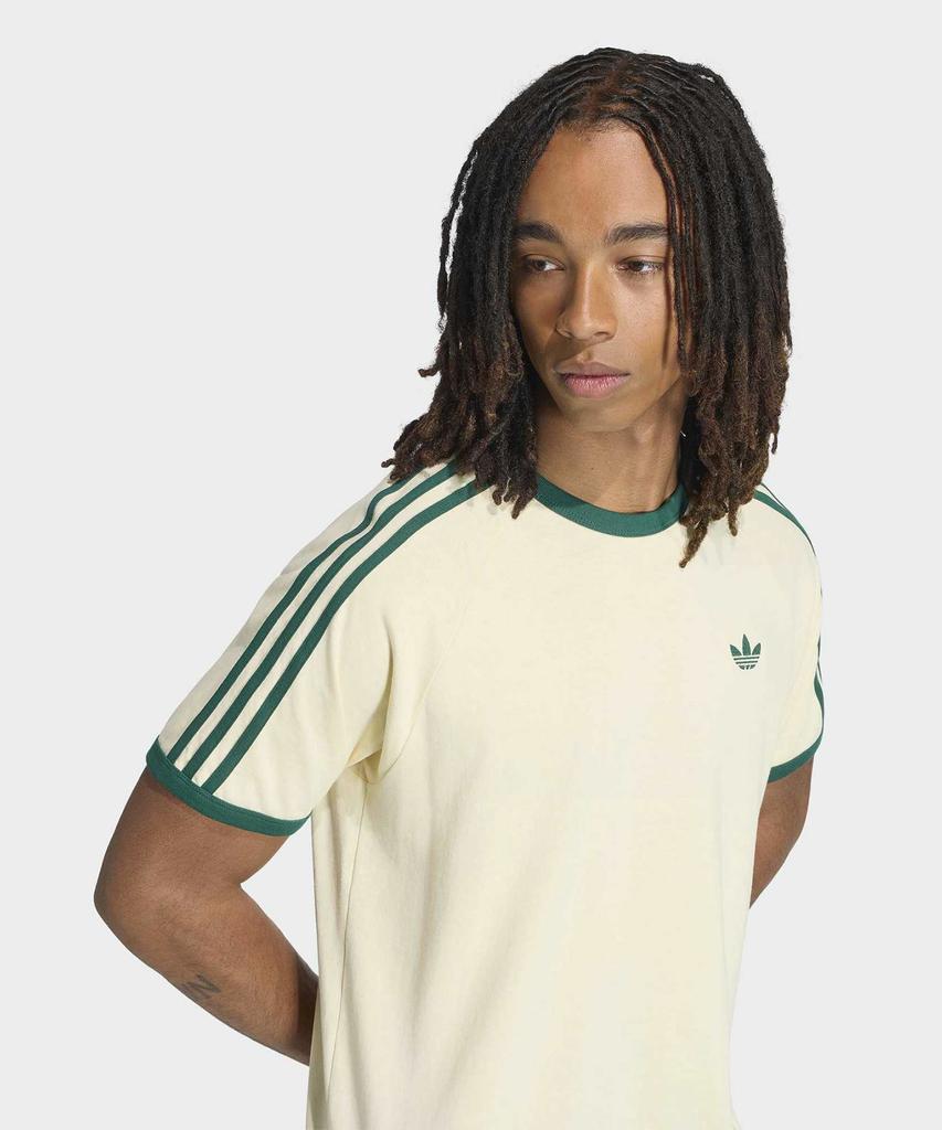 adidas Футболка с 3 полосками - Теплый ванильный:Зеленый / Kt5058
