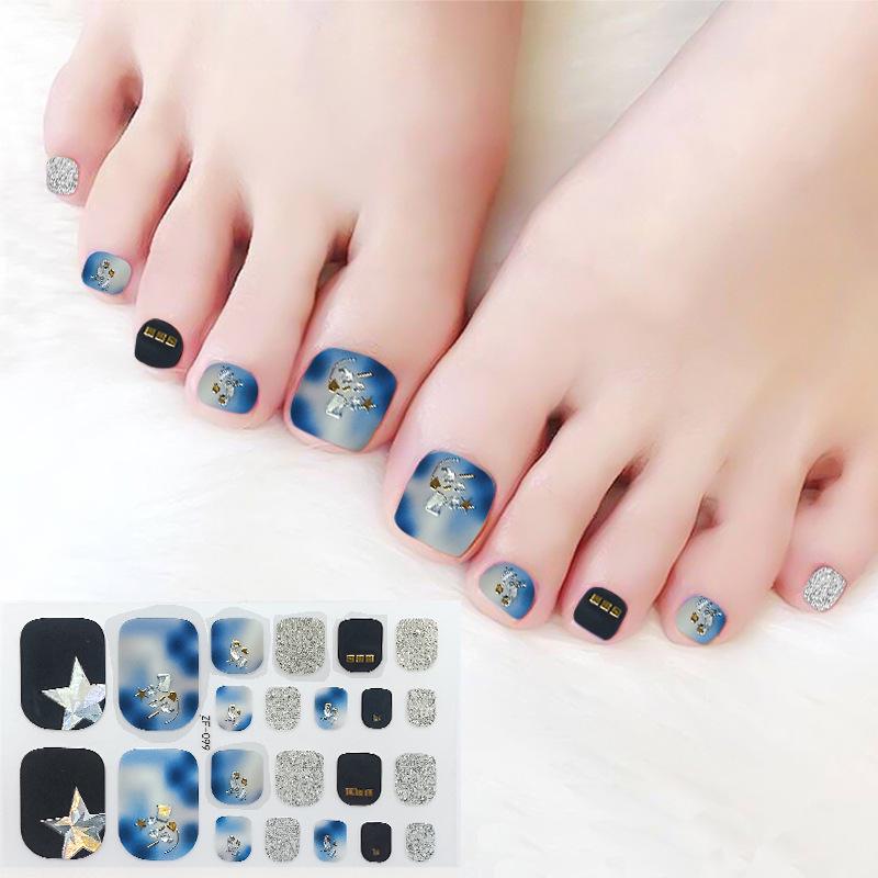 Наклейки на ногти с 3D-ромбовидным узором: Водостойкий, долговечный, отбеливающий для ног