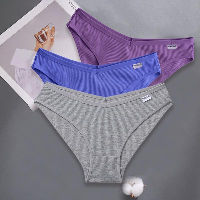 FINETOO 3 шт./компл. M-XXL женские сексуальные хлопковые трусики нижнее белье женские трусы женские трусы хлопковые трусики нижнее белье для девочек