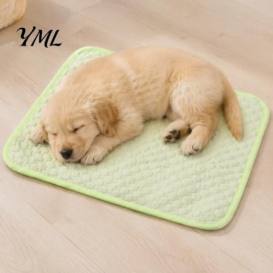 Ice Silk Pet Bed Dog Cooling Mat, Washable Sleeping Mat with 3D Massage Bumps, Portable Cooler Non-slip Mesh Bottom, Summer for Dogs Cats Non Slip Pad