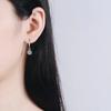 Простые серьги-подвески с цирконами, модные серьги-кольца с шестью крапанами, универсальные, для офиса, элегантные