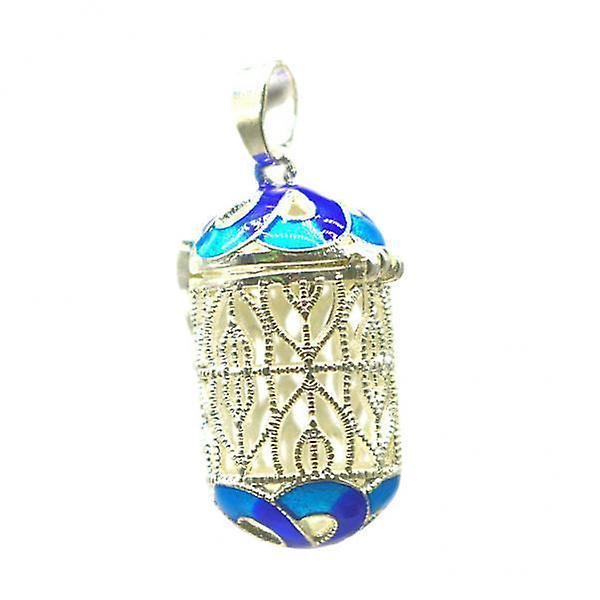 4xHollow Out Enamel Locket Perfume Oil Diffuser Pendant for Necklace Keyring 8