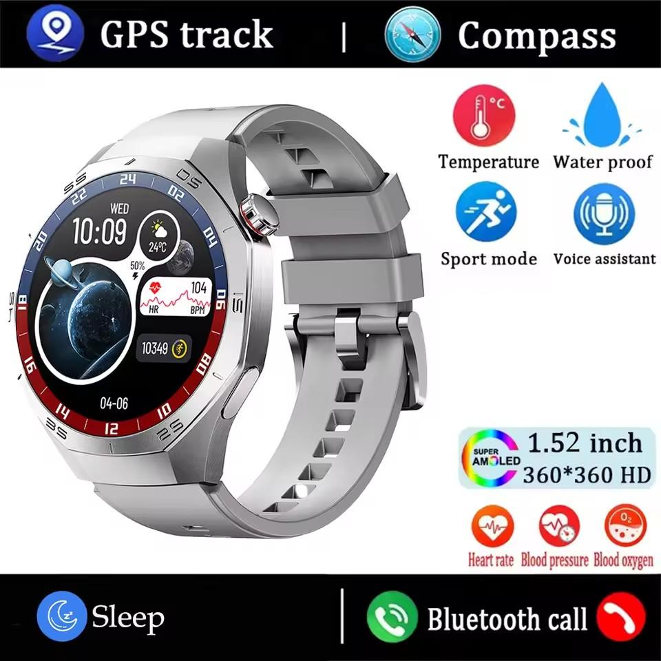 Смарт-часы 5 Pro Умные часы Мужские Экран GPS Траектория движения Пульс Bluetooth-звонки Смарт-часы Водонепроницаемые