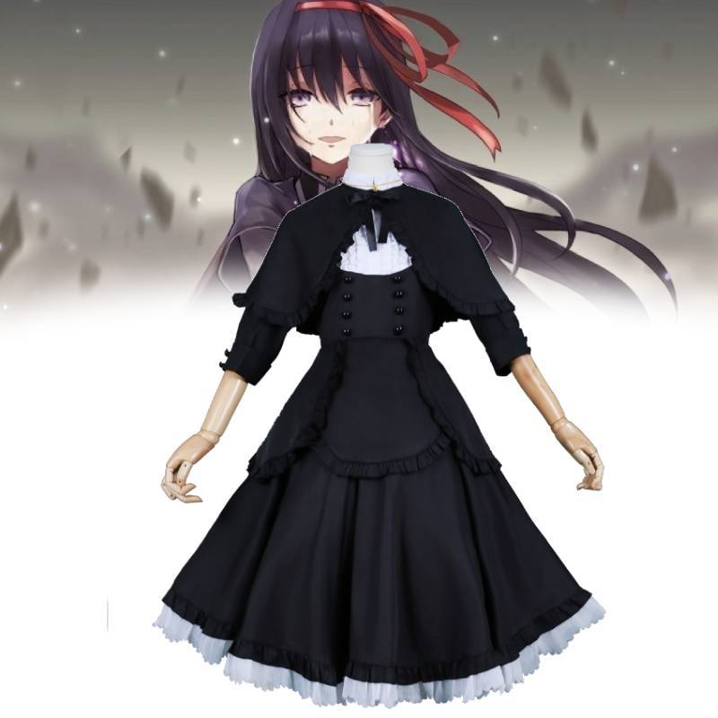Косплей-платье Акеми Хомуры из Puella Magi Madoka Magica из полиэстера для аниме-ролевых игр