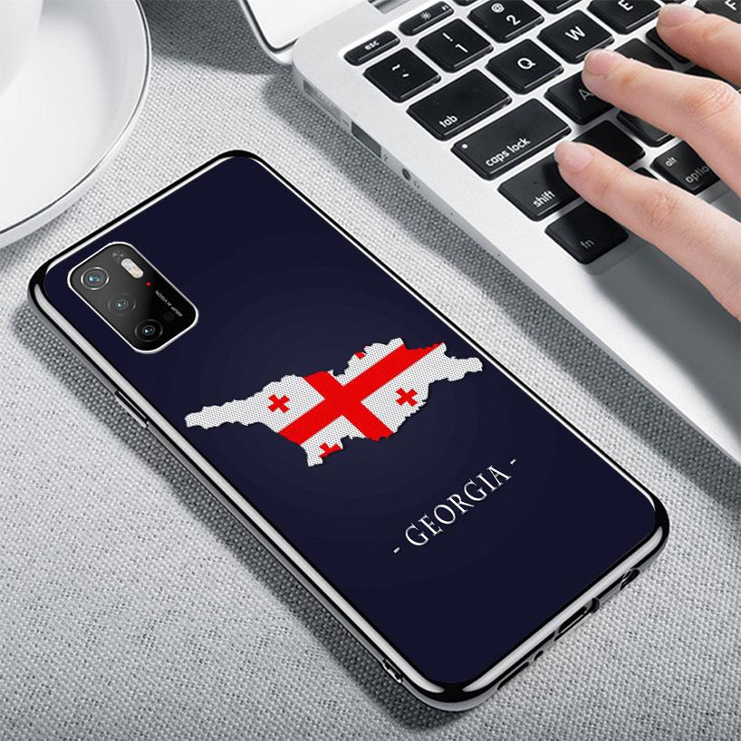 Georgia Flag Cover Phone Case For Xiaomi Poco F7 Ultra X7 X6 X5 Pro M7 Redmi 15C 15 13C 13 12C 12 10C 10 9A 9C 9T 9 Shell Poco X