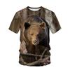 New Animal Camouflage Hunting 3D Print T-Shirts Men Women Summer Short Sleeve T Shirt Oversized Harajuku Tops Tees Kids Clothing