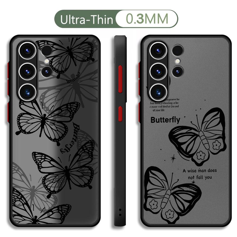INS Ретро чехол-бабочка для Samsung Galaxy Note 9 8 A50 A70 Note 10 Plus A12 A21s A21s A51 Note 20 Ultra A31 A71