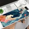 Домашний коврик для стола Игровой коврик для мыши Тканевая поверхность Нескользящая резиновая основа Большой коврик для стола для ПК Ноутбука Клавиатуры